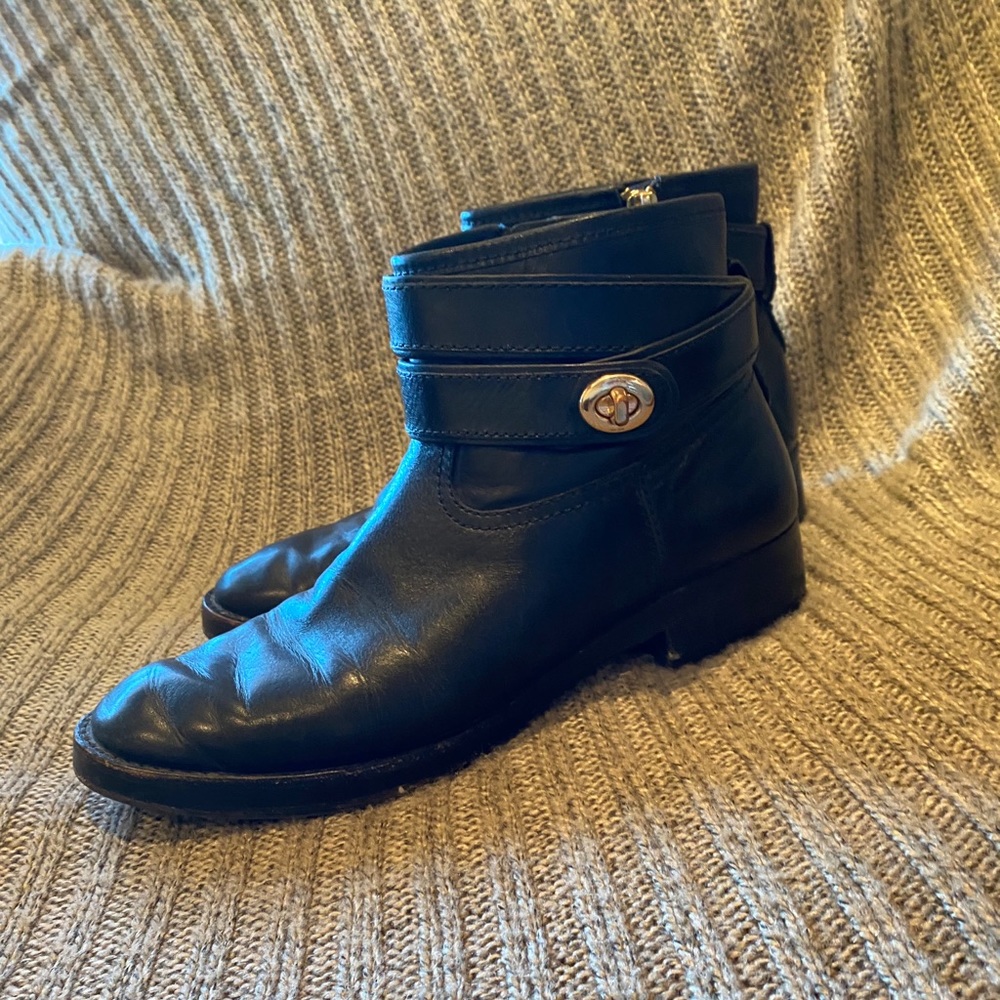Coach black leather booties - Picture 3 of 5